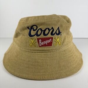 Coors Banquet Bucket Hat Corduroy Embroidered Logo Beer Adult Hat